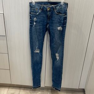 Dark Denim Ripped Jeans